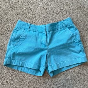 blue shorts